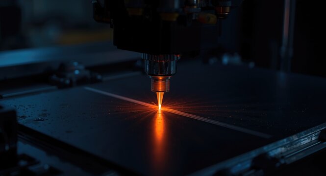 Laser sintering process for producing metal parts via 3D printing in industry