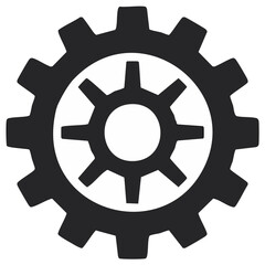 Obraz premium Two Gears Interlocking in Black and White Illustrate Mechanical Process and Engineering Design