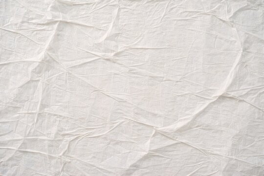 White wheatpaste street poster style crumpled texture background with soft daylight