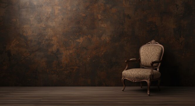Timeless vintage furniture exhibiting masterful craftsmanship on a dark textured background for design projects