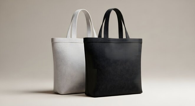 Tote bag mockup realistic canvas tote bag design presentation for branding marketing