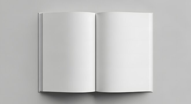 Blank book mockup realistic open book template for design perfect for showcase