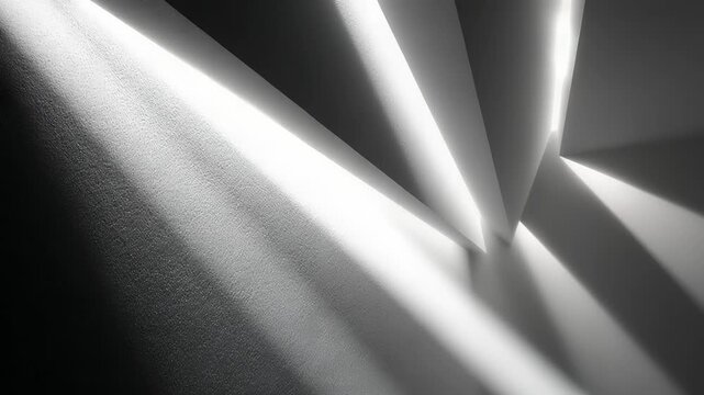 Abstract composition of light and shadow on paper