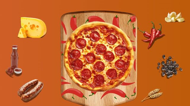 Ready-to-use pizza commercial clip