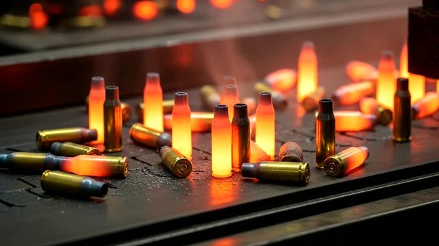 Molten bullets on a hot surface.