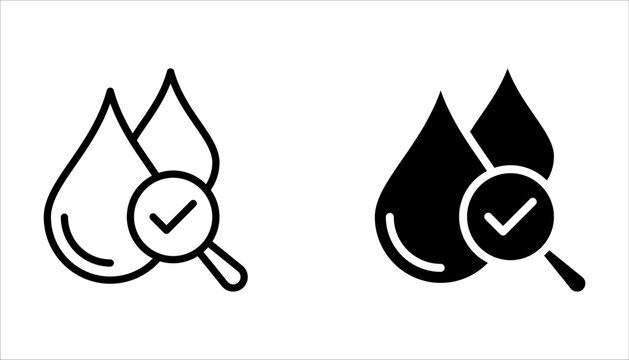 pH neutral balance icon set on white background