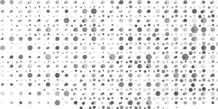 Gray, black, white beehive background. Honeycomb, bees hive cells pattern. Bee honey shapes. Vector geometric seamless texture symbol. Hexagon, hexagonal raster, mosaic cell sign or icon.