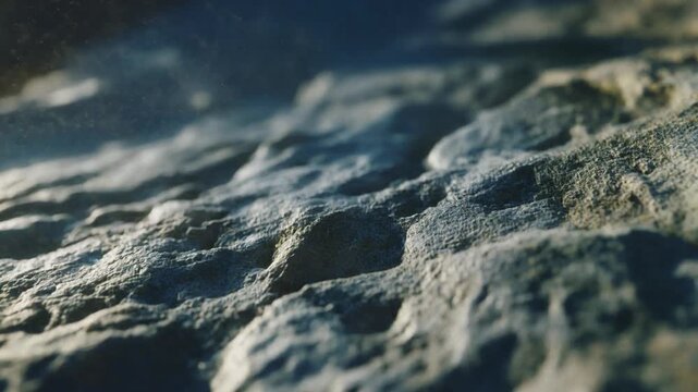 Close up of rocky surface texture.