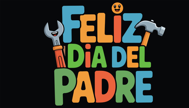 Feliz dia del Padre lettering spanish text phrases Happy father's Day calligraphy greeting card hand drawn vector illustration bundle set art print, Tengo a un Super, Papa, Te quiero, Papa 