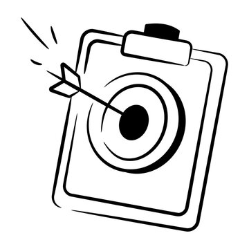 A hand drawn icon showing learning goals