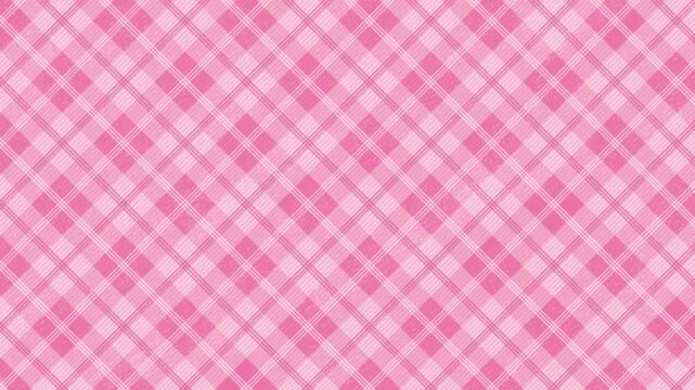 Pink Pastel Plaid Pattern Seamless Loop Background Animation