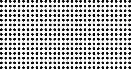 Seamless Black Dots Pattern on White Background with Minimal Geometric Polka Dot Design for Textile, Wallpaper, Wrapping Paper, and Modern Surface Applications © MdMohimot