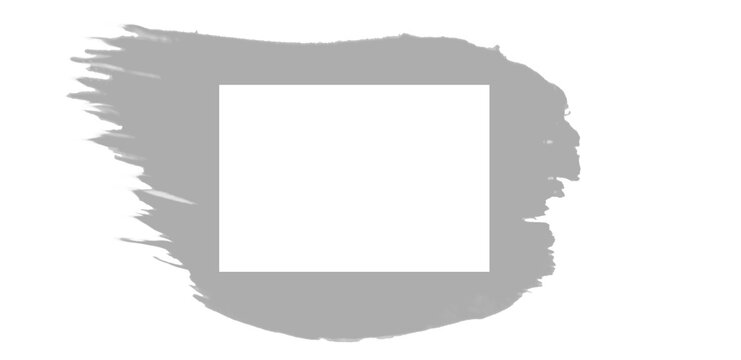 Abstract black wide brush stroke texture isolated on white background. Artistic hand painted ink stroke with squar edges, perfect for banner design, modern artwork, grunge background, and creative pro