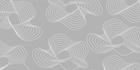 Panorama view gradient multicolor wave curve lines banner background design. Vector illustration. © Kayra Muhit