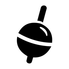 Fishing float icon simple black solid design © Vaa