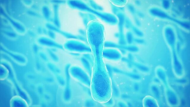 Microscopic view of probiotic yeast cells in motion