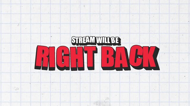 animated stream overlays, starting screen, offline screen, be right back screen, ending screen	