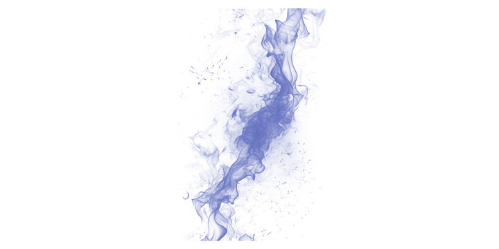 Ethereal blue smoke plume abstract motion background with mystical vapor swirls and glowing particles on deep black hues