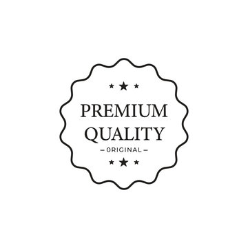 Premium original product label design template 
