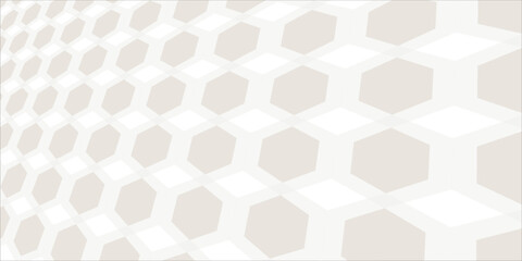 Fototapeta premium Abstract modern white background with luxury gold hexagon pattern. Overlapping geometry shape design. Trendy simple style hexagon graphic pattern concept. Vector illustration