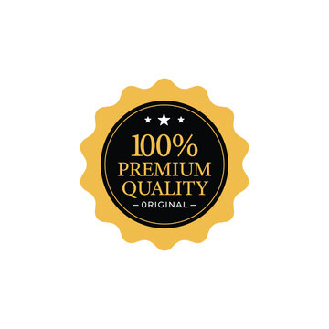 Premium original product label design template 