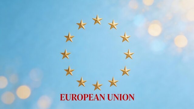 European Union flag with stars