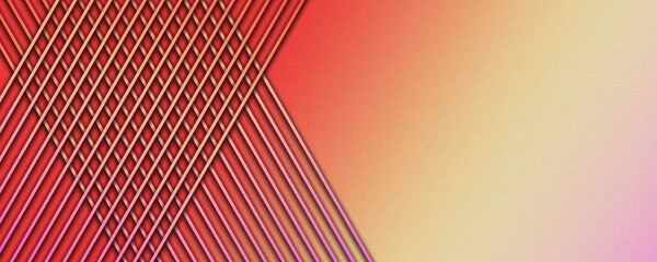 Fototapeta premium Abstract gradient background with grainy noise texture and diagonal lines, modern colorful design for banner use