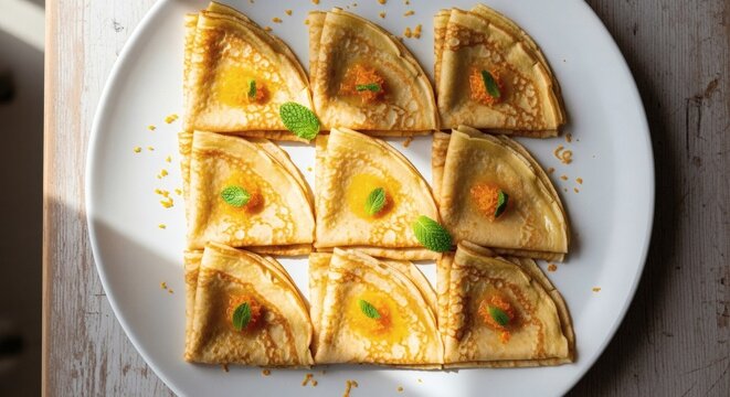 crepe suzette, french dessert, sweet crepes perfect for National Crepe Suzette Day
