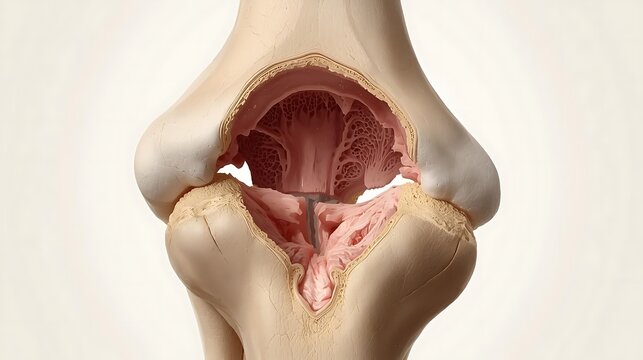 Anatomy of a human knee joint