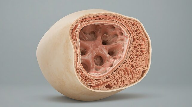 A close-up of a carved stone object on a gray background