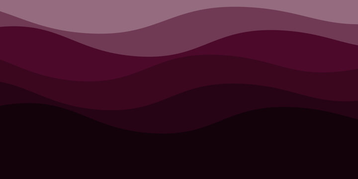 Abstract dark purple and plum wavy background with layered fluid shapes