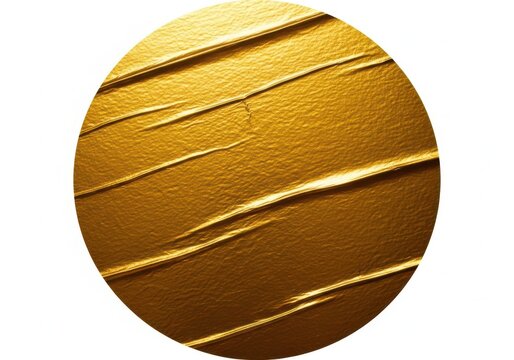 A close-up view of a textured gold surface with diagonal lines