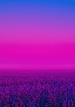 Extremely vibrant magenta and blue abstract field background. Intense color saturation filling the entire image, saturated, bright, oversaturated