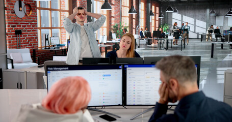 Manager Struggles To Guide Team Through Stressful Office Crisis