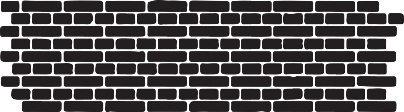 Black brick wall texture pattern
