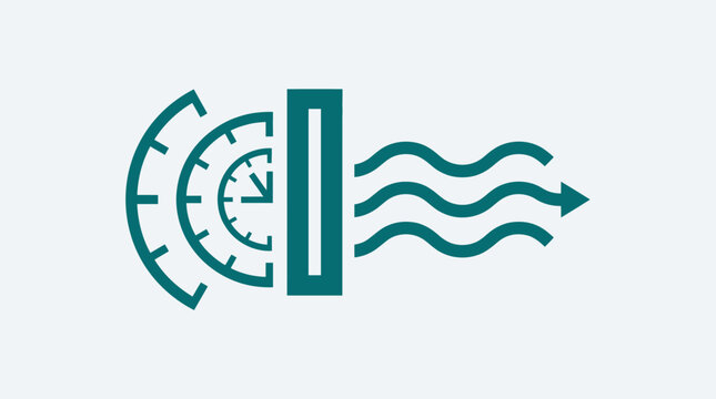 Time Control and Filtration Process Icon