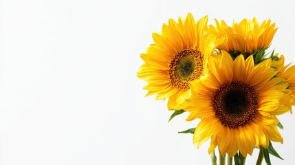 Obraz premium Vibrant sunflowers in bright setting capturing the beauty of nature