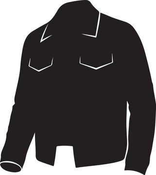Black jacket with white outlines clothing fashion