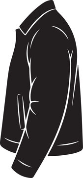 Black jacket with white outlines clothing fashion coat