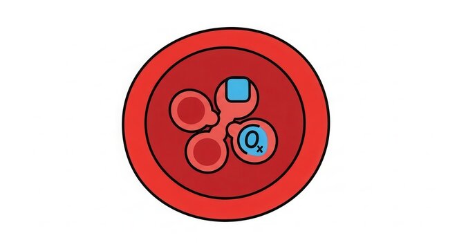 Malaria Parasite Inside Red Blood Cell: Microscopic View of Plasmodium Falciparum