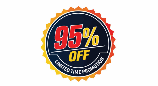 95% Off Limited Time Promotion Seal