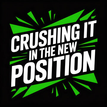 crushing it new position