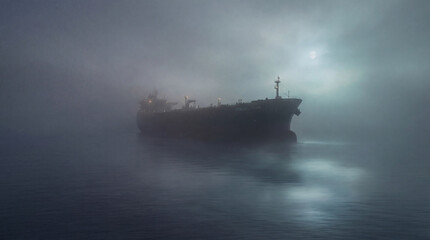 Oil tanker fog