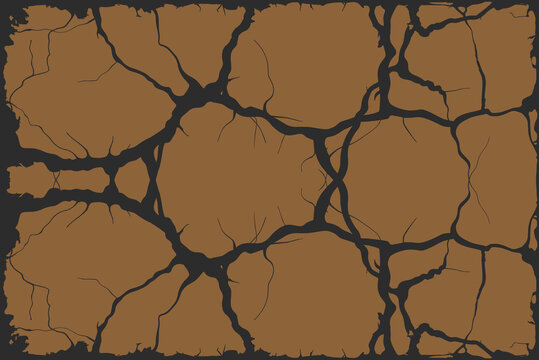 Seamless Pattern with Black Tree Branch Silhouettes and Barbed Wire Fence &mdash; Vector Dark Nature Design Against Sunset Sky for Gothic Art Projects
