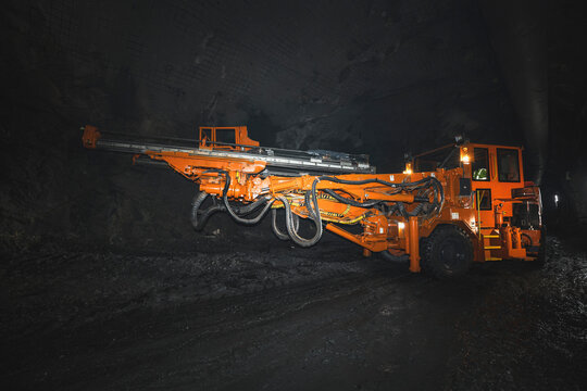 working inside the coal mining