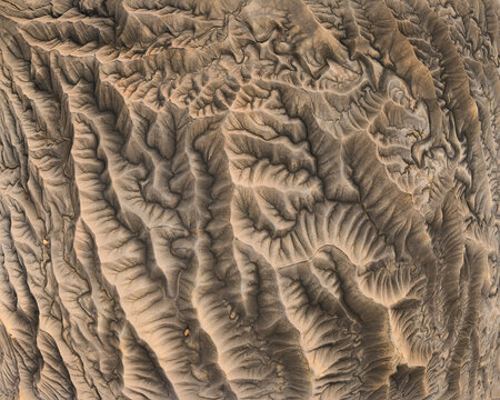 Fractal Patterns in the Eroded Hills Around Factory Butte Utah
