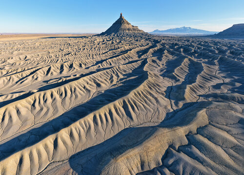 Fractal Patterns in the Eroded Hills Around Factory Butte Utah