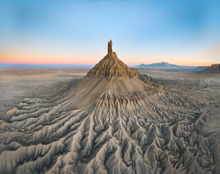 Fractal Patterns in the Eroded Hills Around Factory Butte Utah