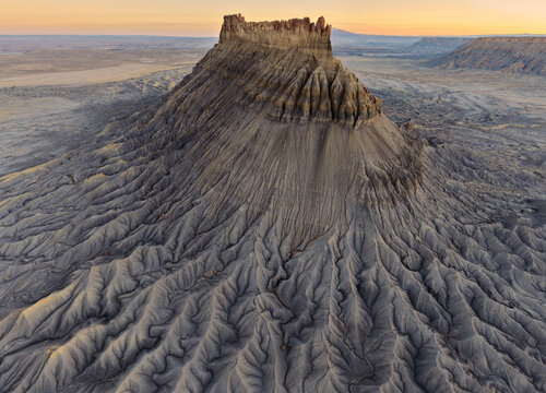 Fractal Patterns in the Eroded Hills Around Factory Butte Utah