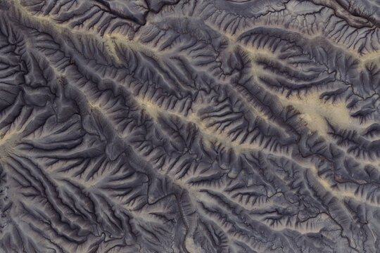 Fractal Patterns in the Eroded Hills Around Factory Butte Utah